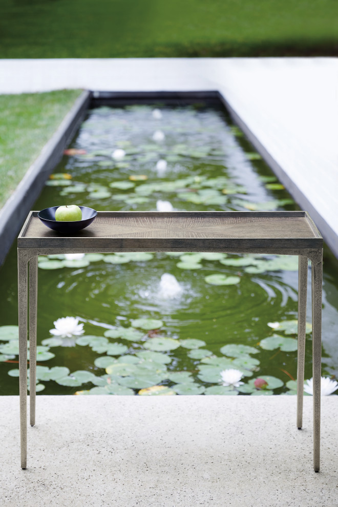 Bernhardt Linea Sofa Table   Industrial   Console Tables   by HedgeApple  Houzz