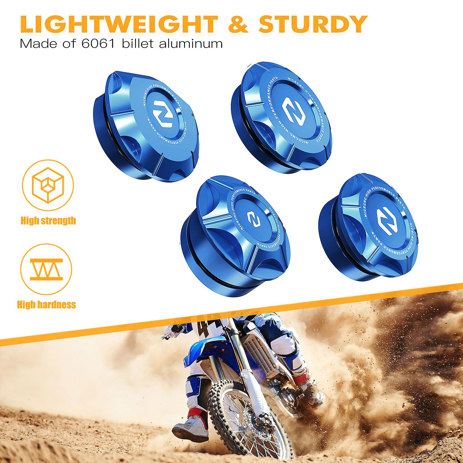 Born Pretty Nicecnc Frame Hole Insert Plug Cover Caps For Yamaha Yz250 Yz 250 2016 2017 2018 2019 2020 2021 2022 2023 Aluminum Frame Cap Set