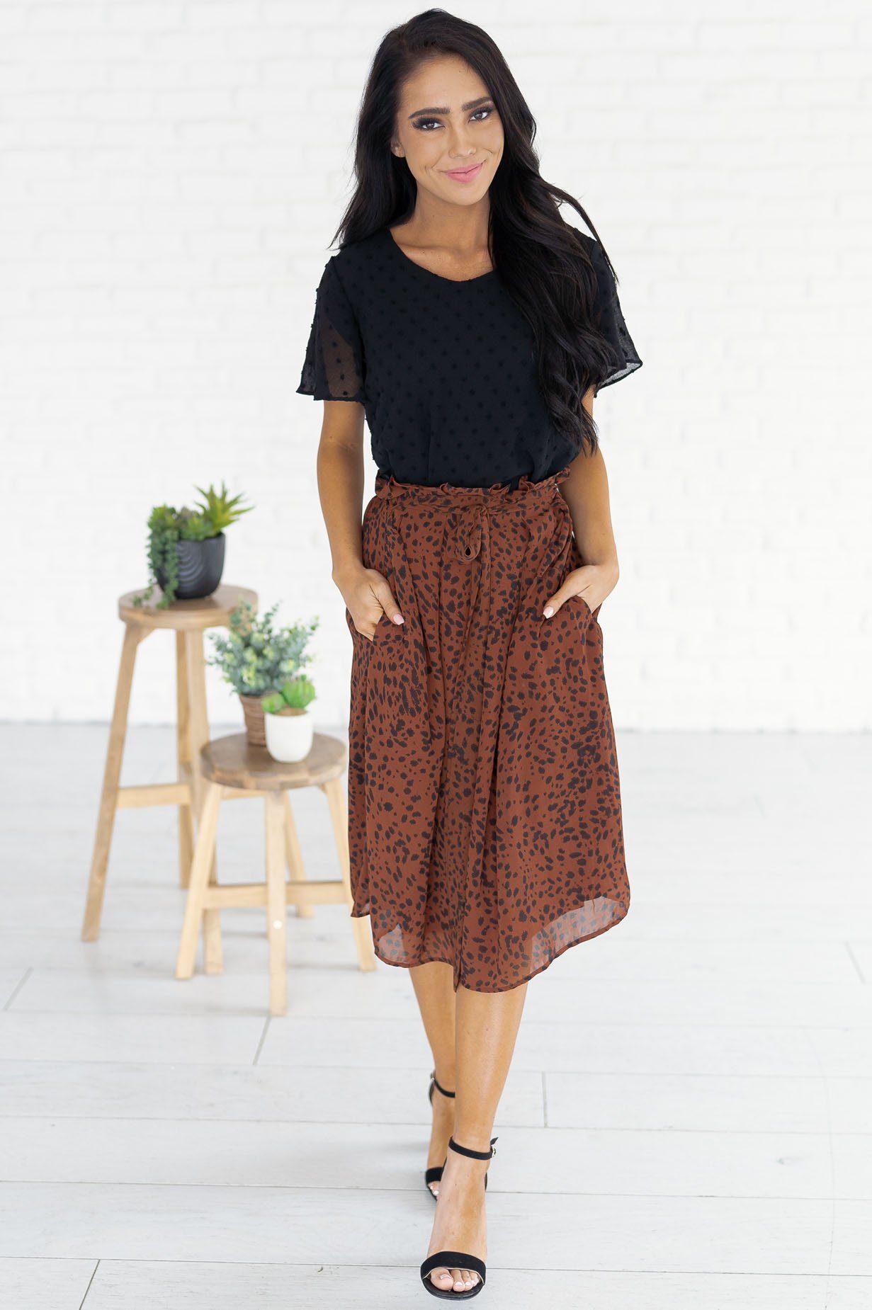 Look This Way Modest Tie Skirt