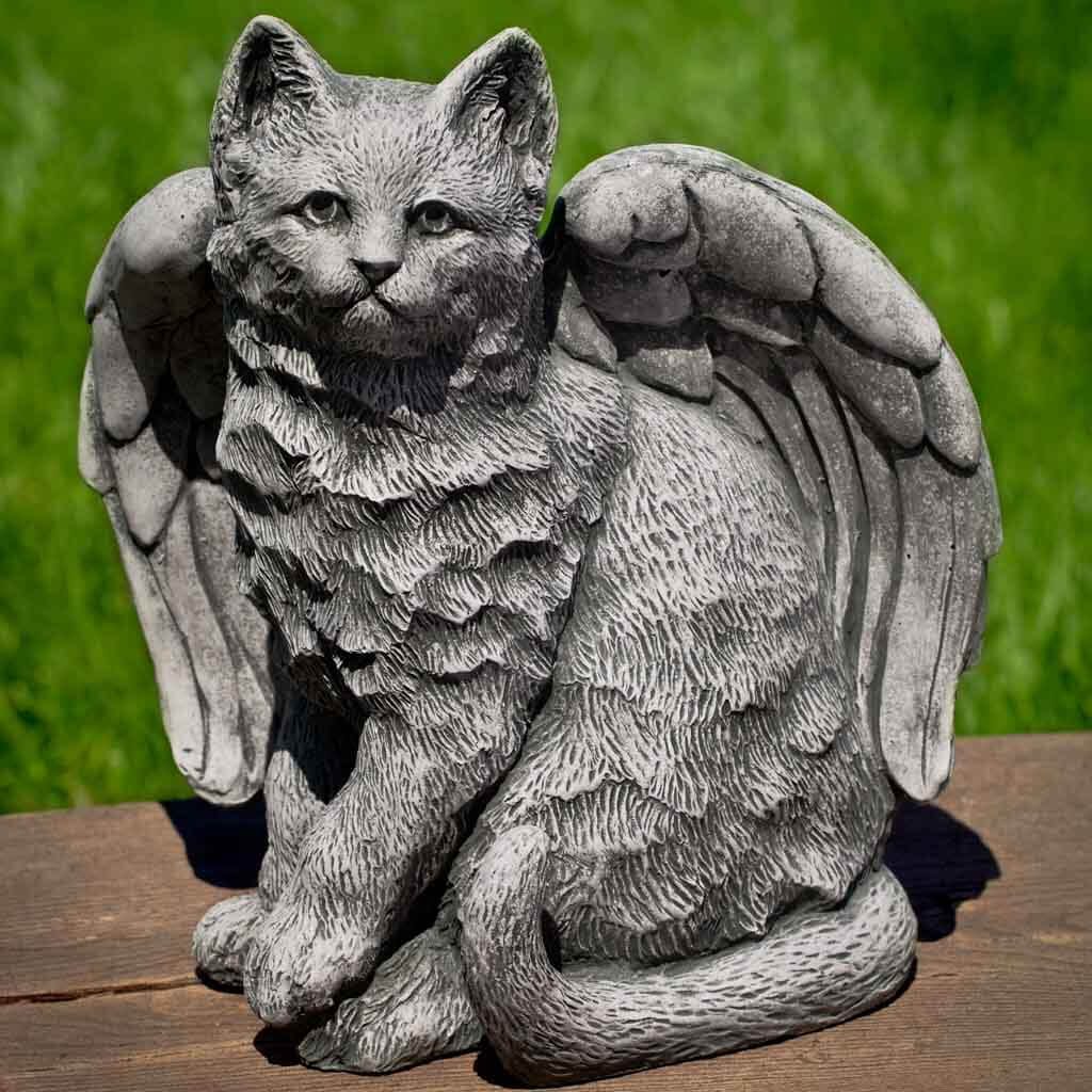 Campania International Angel Kitty Garden Statue