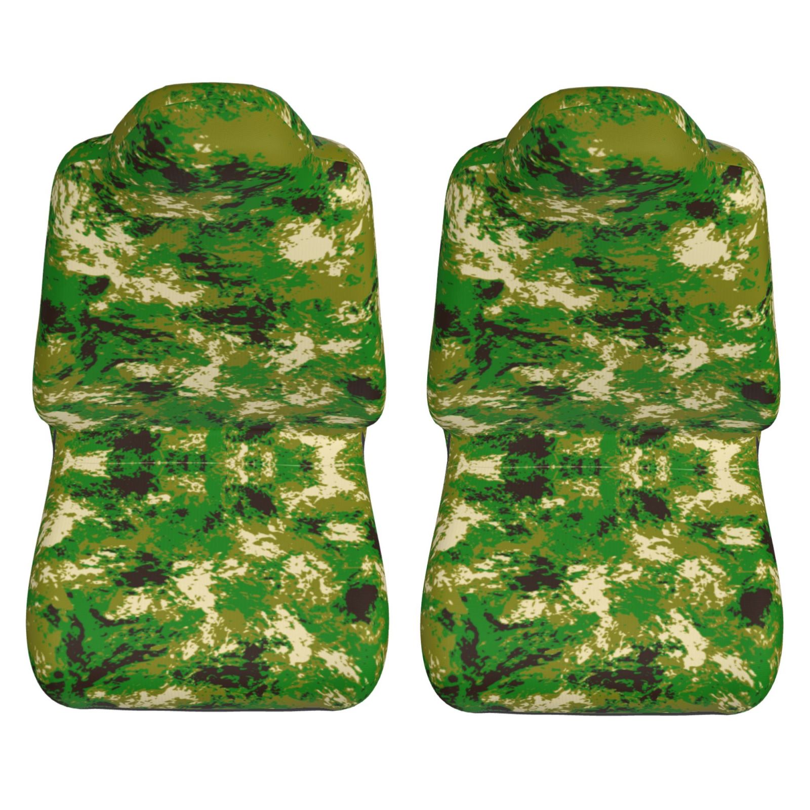 Camouflage Art Design Car Front Seat Covers Protectors ， Abstract Automotive Seat Covers for Cars Trucks Suv