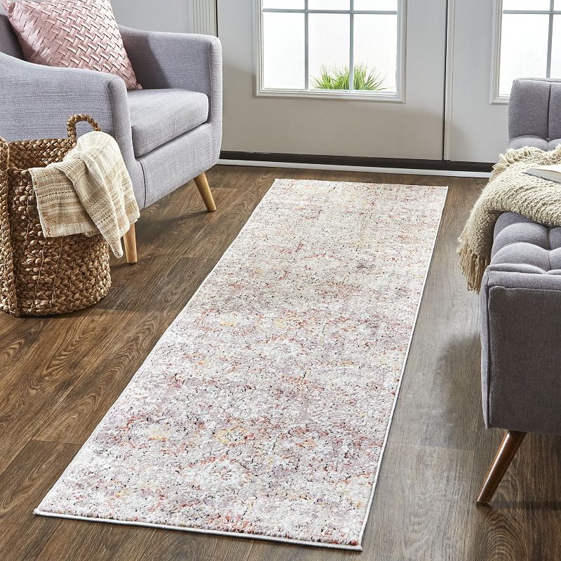 Weave and Wander Matana Pink Ornamental Area Rug