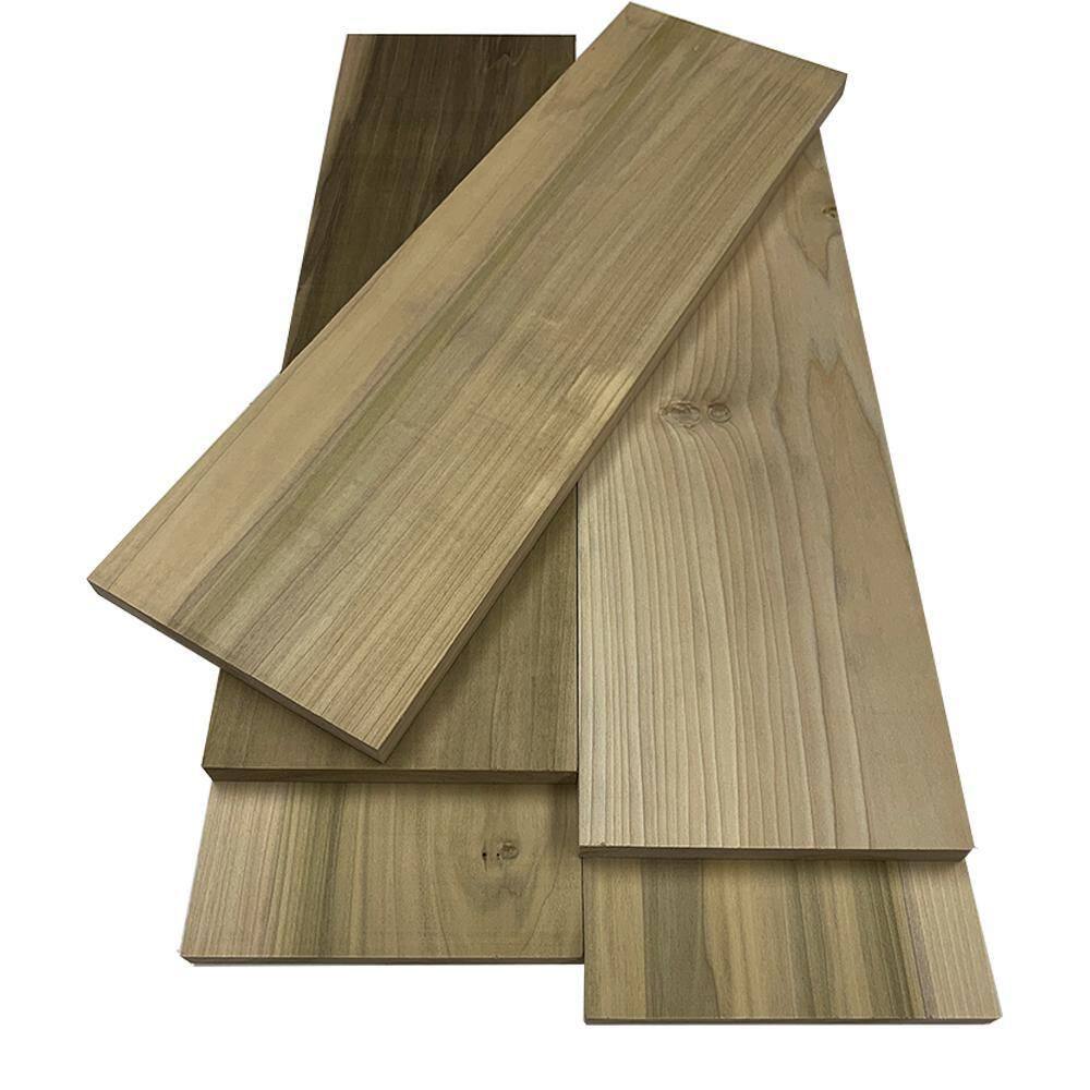 Swaner Hardwood 1 in. x 6 in. x 8 ft. Poplar S4S Board (5-Pack) OL1447035