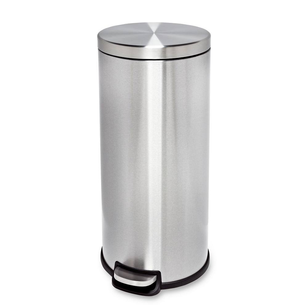 Honey-Can-Do 30 l Round Step Can with Bucket TRS-09074