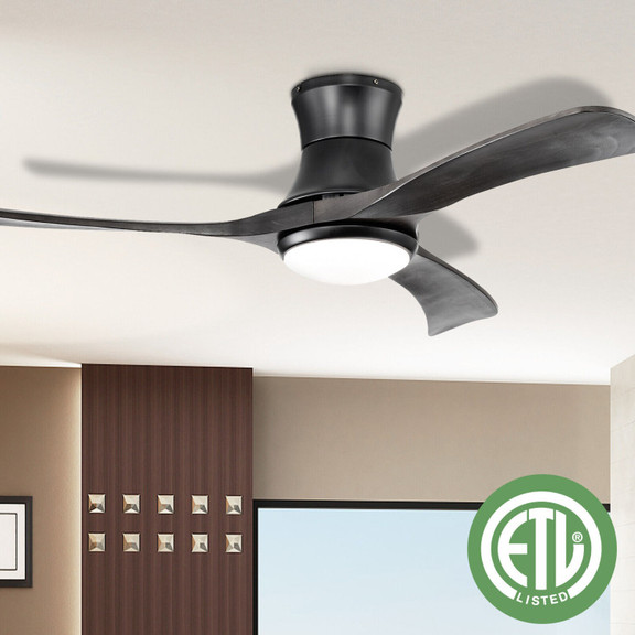 Costway 69834751 52 Inch Flush Mount Ceiling Fan w...