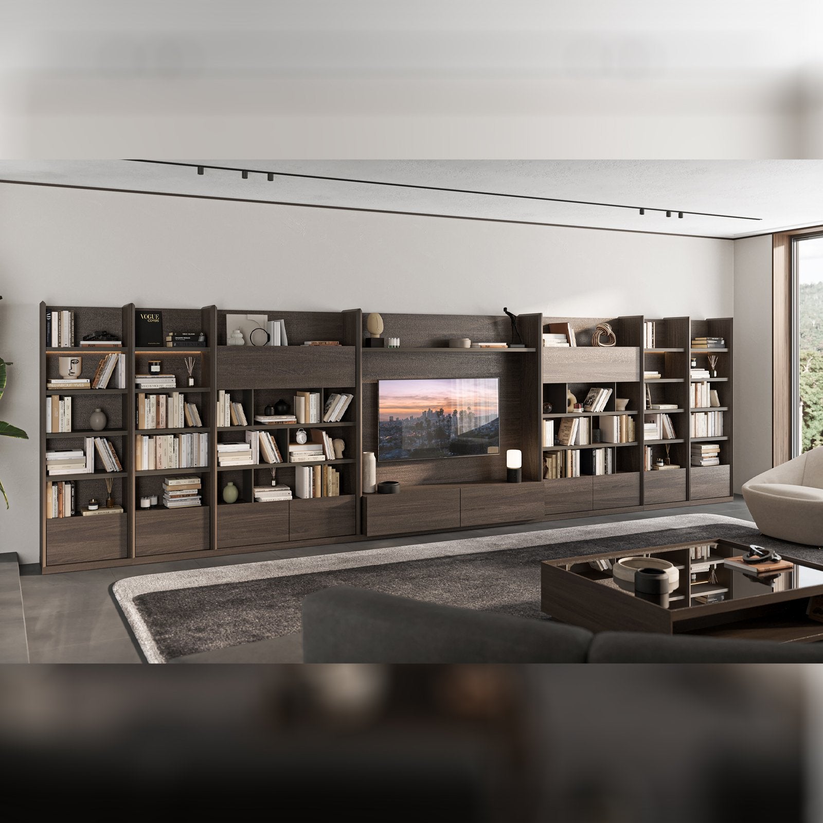 Display Piece -  Luis Wall Unit Shelf Module Luis-120Nakheel