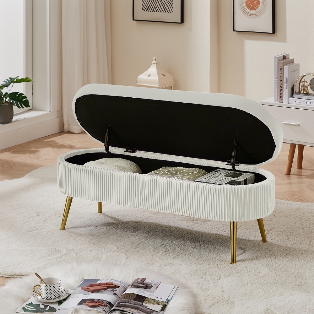 Oval Storage Bench