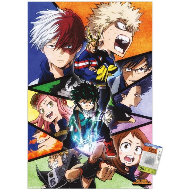 Trends International My Hero Academia Faces Unframed Wall Poster Prints