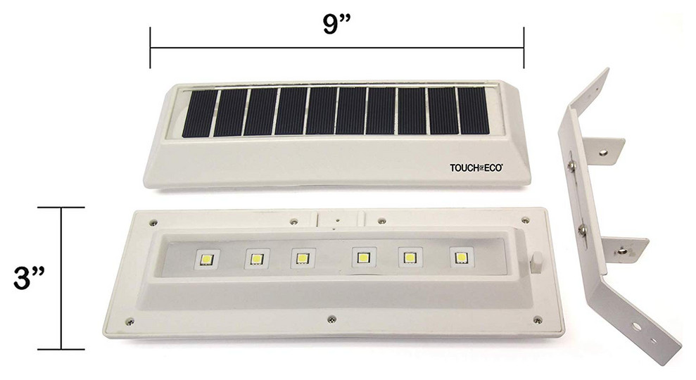 Solar Dual Sided LED Post Sign Light For Outdoor Signs   Transitional   Outdoor Flood And Spot Lights   by Touch of ECO  Houzz