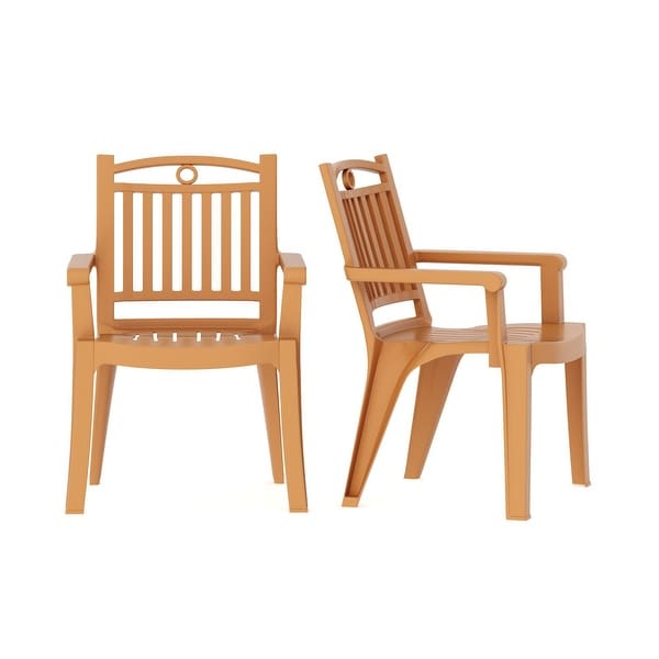 Windsor Chairs and Marcella Table 3Piece Outdoor Dining Set