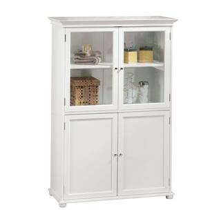 Home Decorators Collection Hampton Harbor 36 in. W x 14 in. D x 52-12 in. H Linen Cabinet in White BF-21014-WH