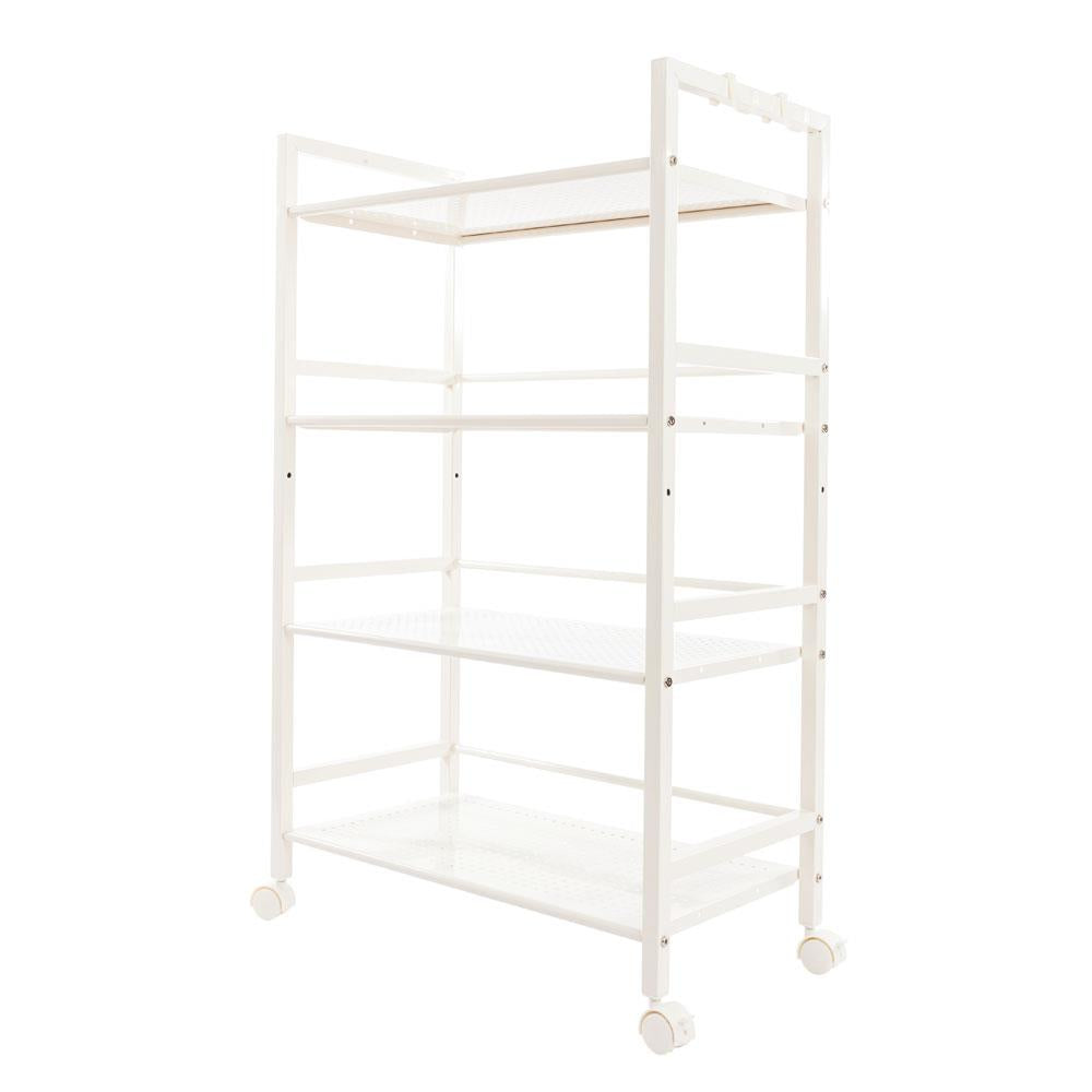 Ktaxon 4-Tier Shelf Rolling Cart Serving Utility Kitchen Bath Room