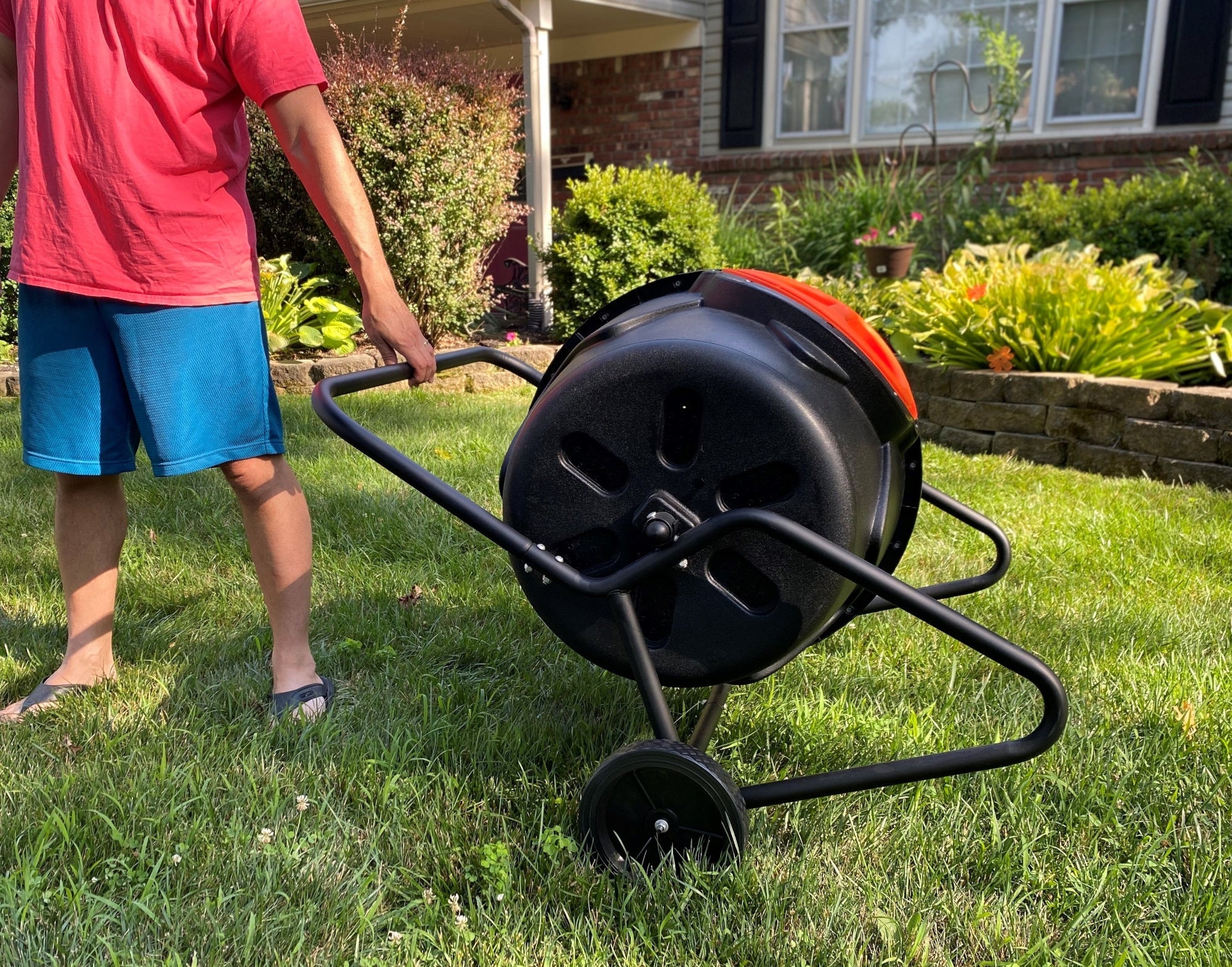 Genesis 55 Gallon Composting Tumbler w/ wheels