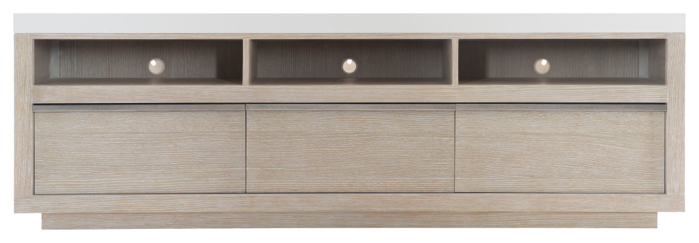 Bernhardt Solaria Entertainment Credenza With 3 Drawers   Modern   Entertainment Centers And Tv Stands   by Bernhardt Furniture Company  Houzz