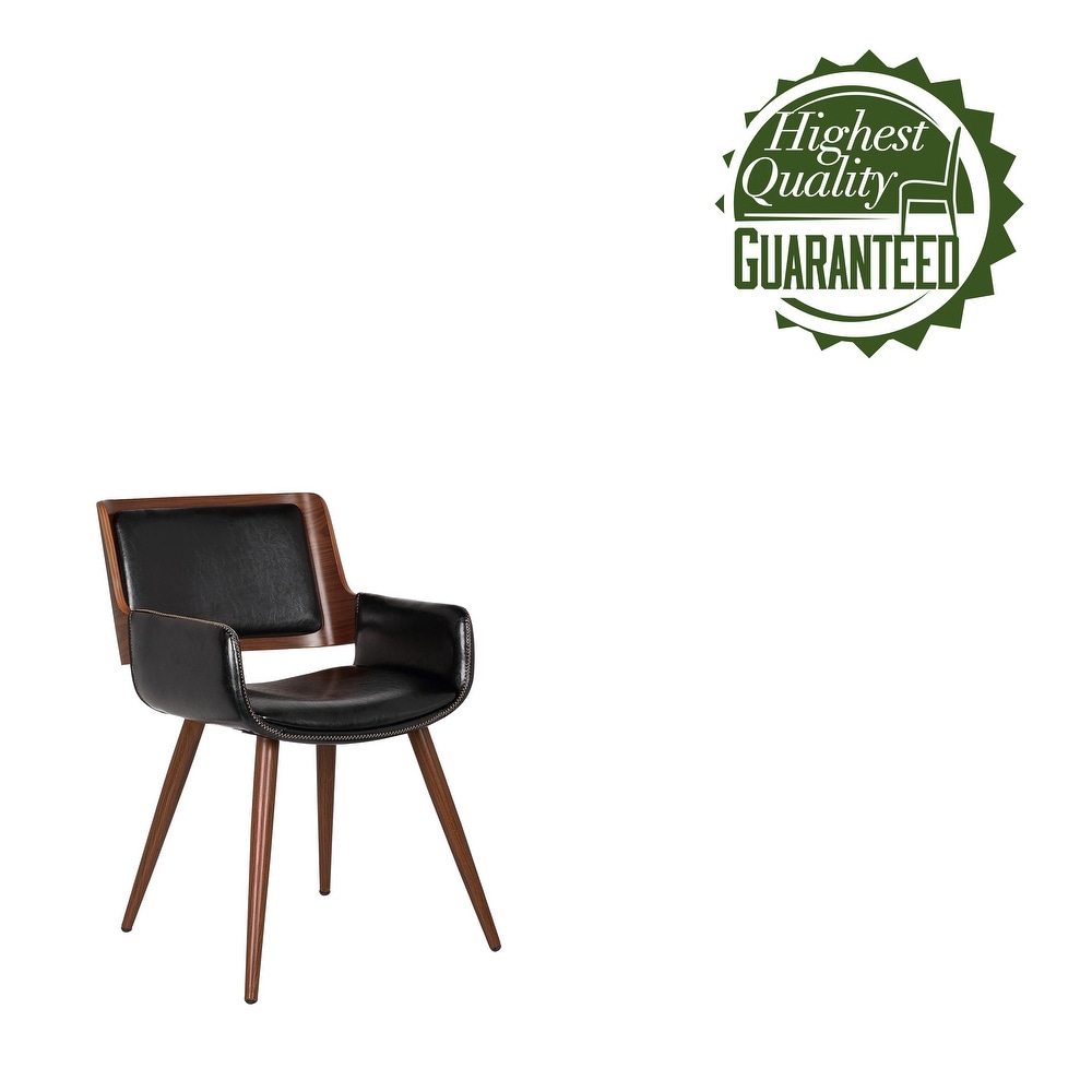 Carson Carrington Kjerringvag Leisure Dining Chair  PU Leather  Metal Legs with Wood Finish