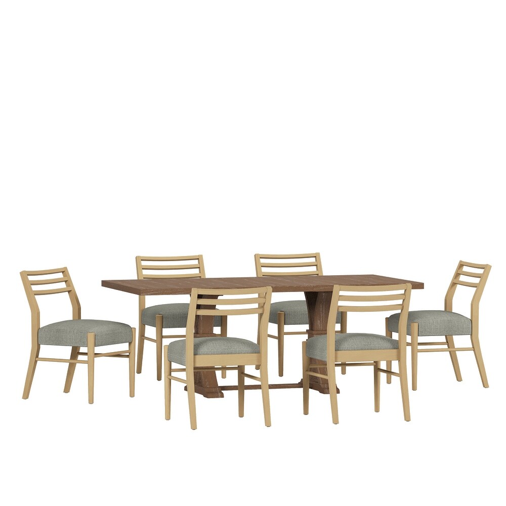 Fernleaf Upholstered Expandable 7 Piece Dining Set by Christopher Knight Home