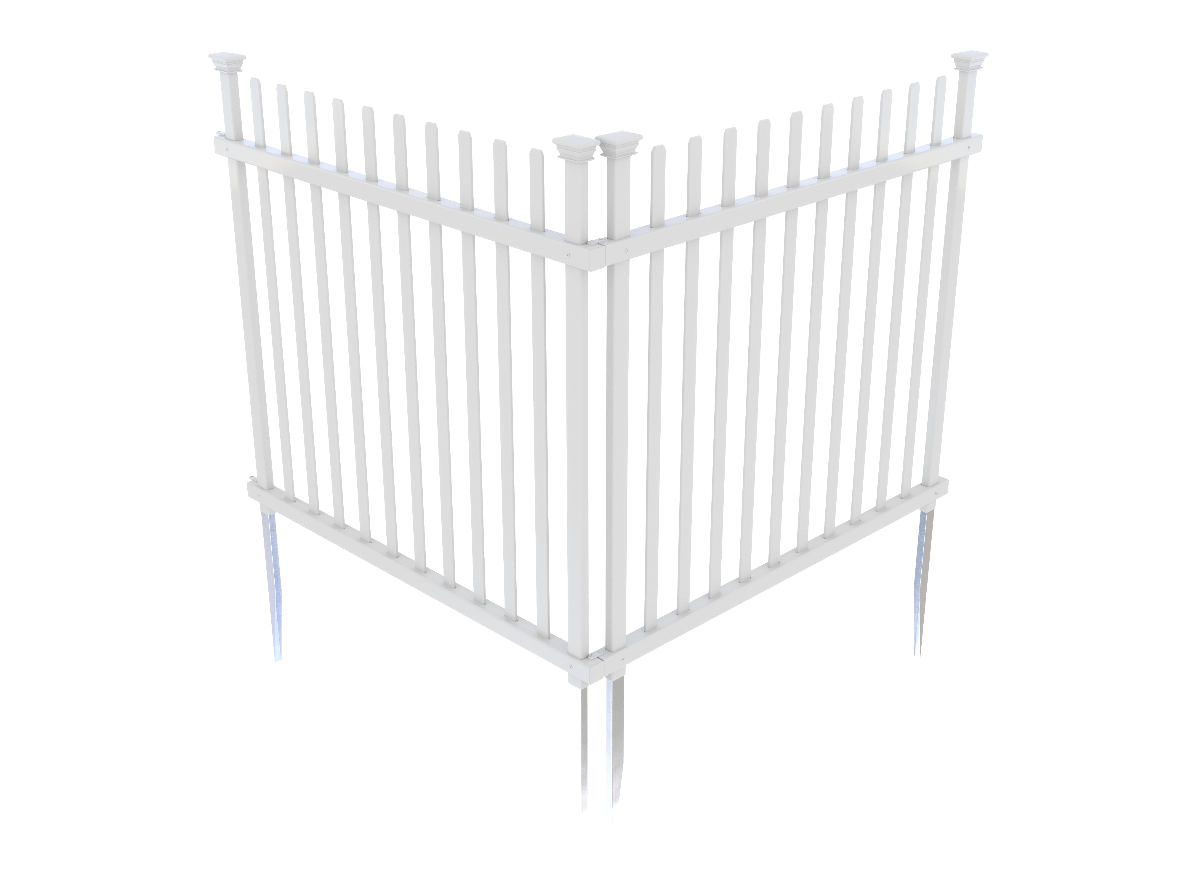 Zippity Outdoor Products Burbank Vinyl Picket Fence (2-Pack)