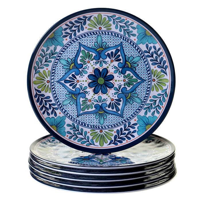 Certified International Talavera 6-Pc. Melamine Dinner Plate