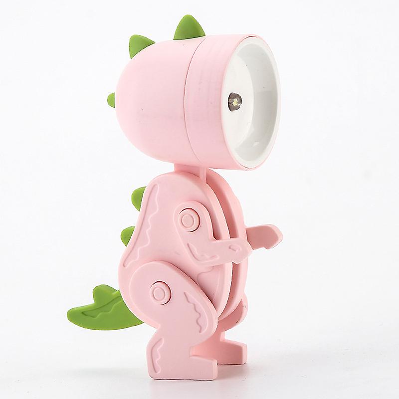 Pink Dinosaur Desk Lamp - Dinosaur Toys Kids Lamp，cartoon Dinosaur Night