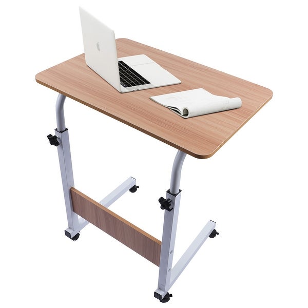 Adjustable Height Mobile Laptop Desk Rolling Stand w/ Wheel