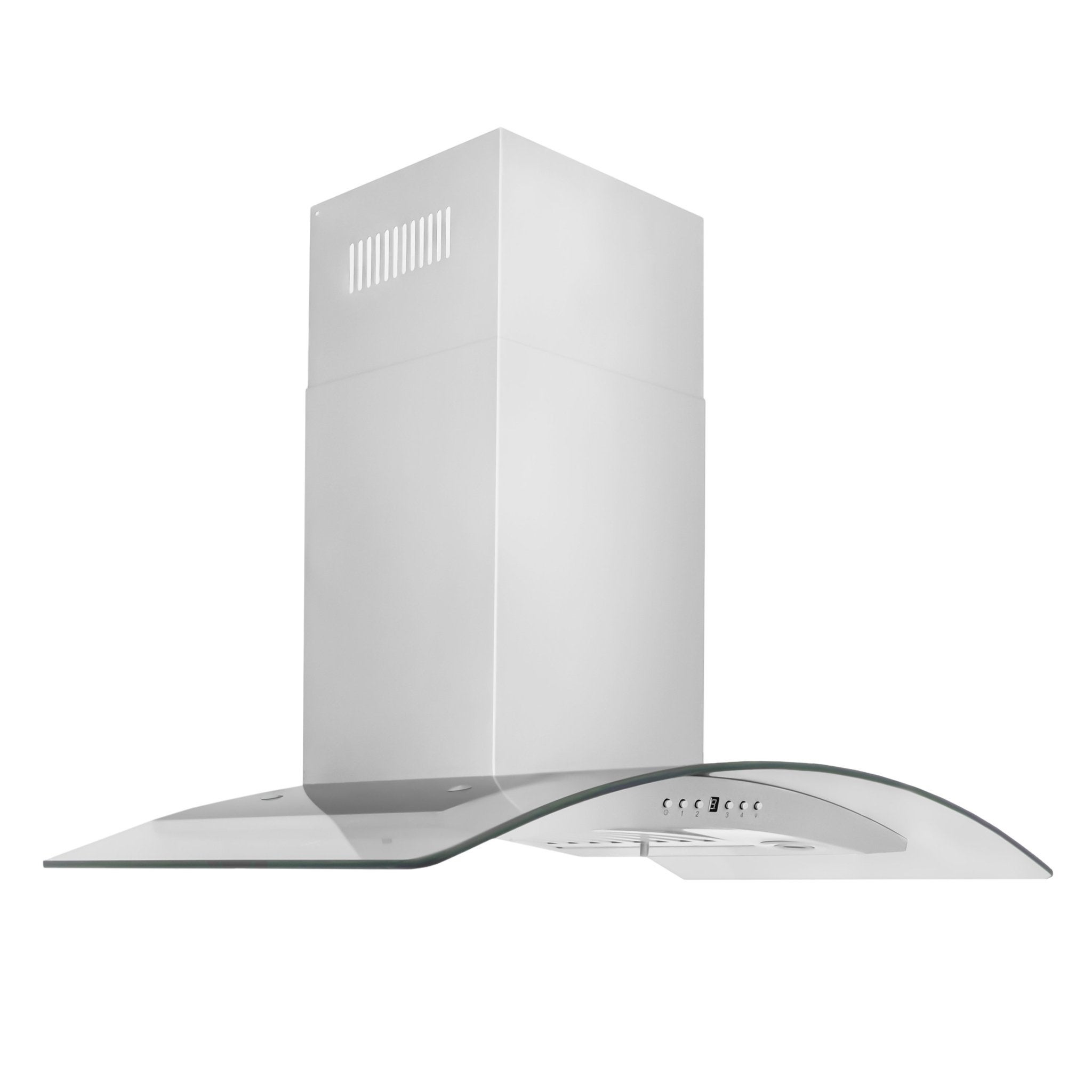 ZLINE Convertible Vent Wall Range Hood in Stainless Steel and Glass