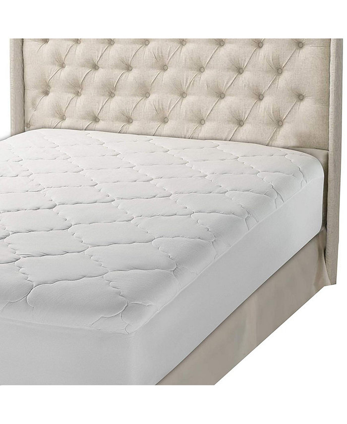 Micropuff Down Alternative Mattress Pad Cover– White