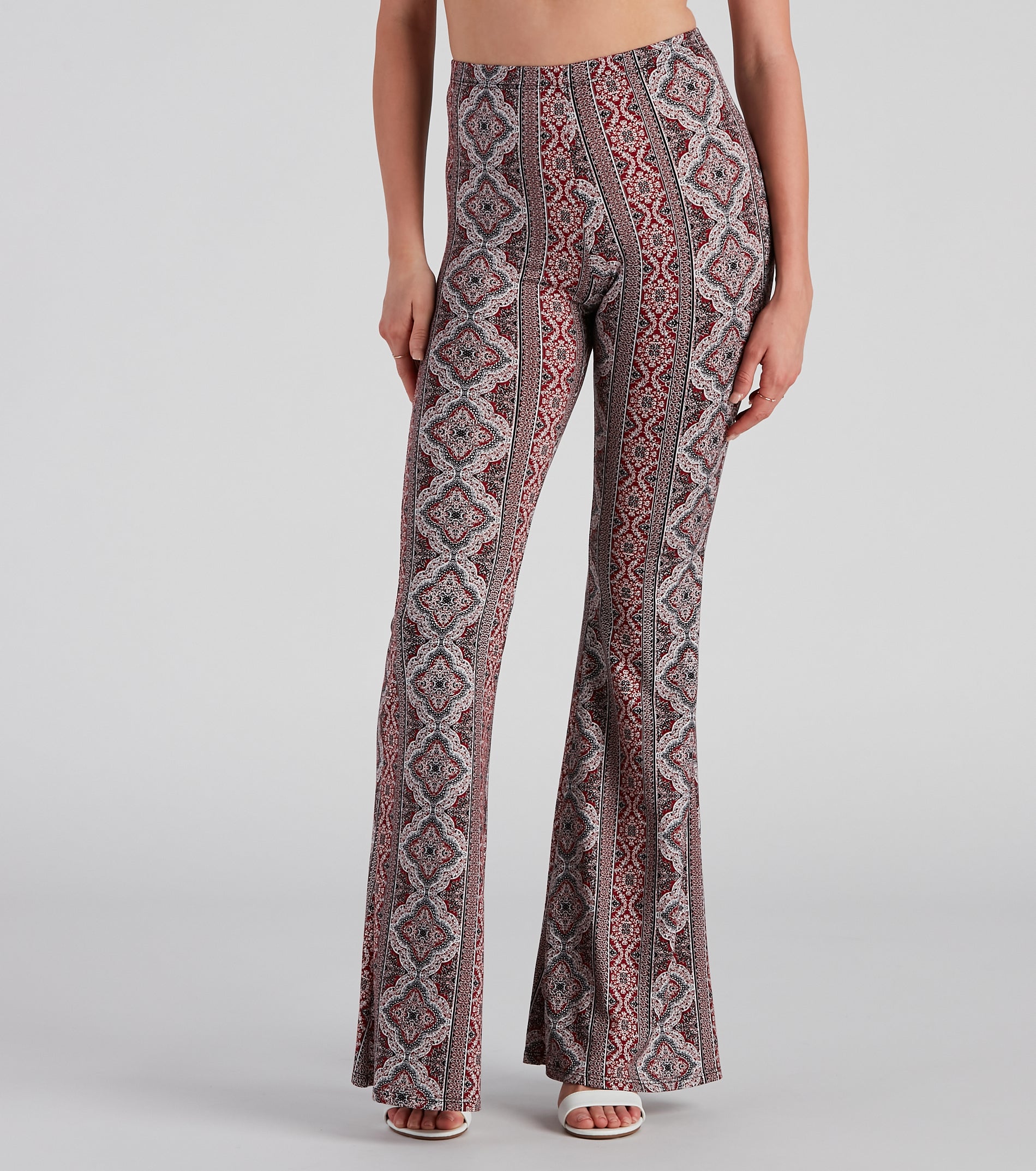 Boho Flare High Rise Pants