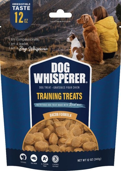 Dog Whisperer Training Bacon Flavored Chewy Dog Treats， 12-oz bag