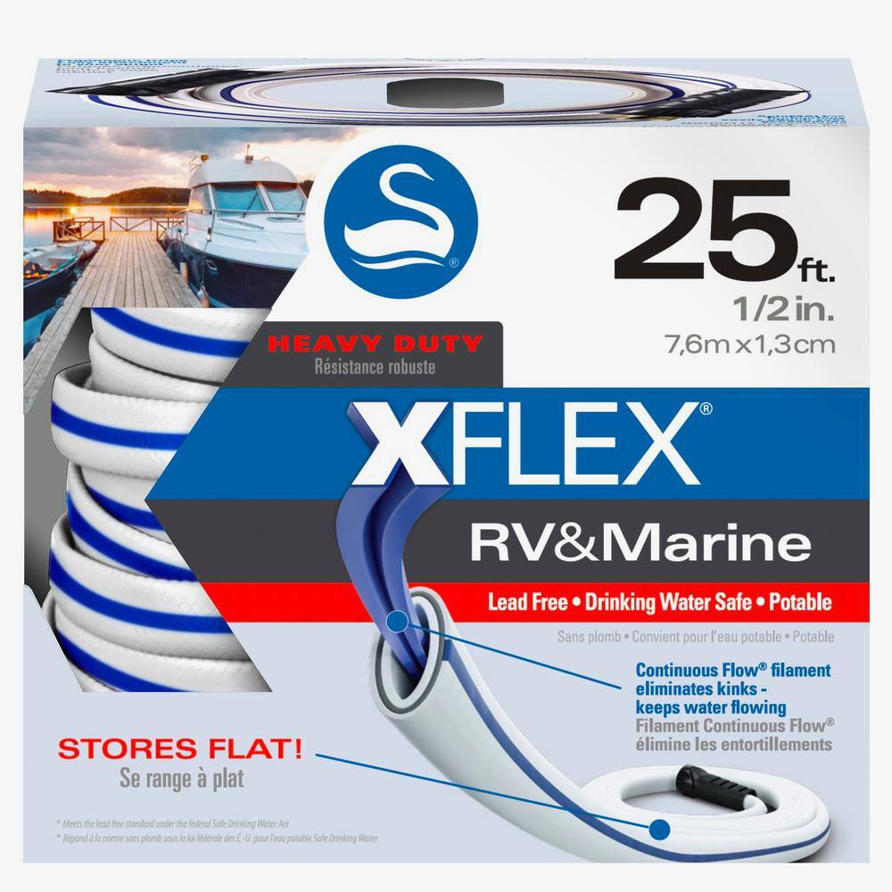 Swan 12 in. x 25 ft. XFlex RVMarine Hose CSNXFMRV12025