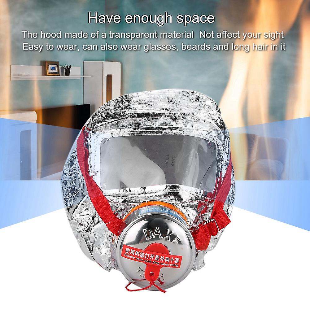 Fire Escape Face Mask Gas Filter Respirator Self-rescue Protective Face Cover