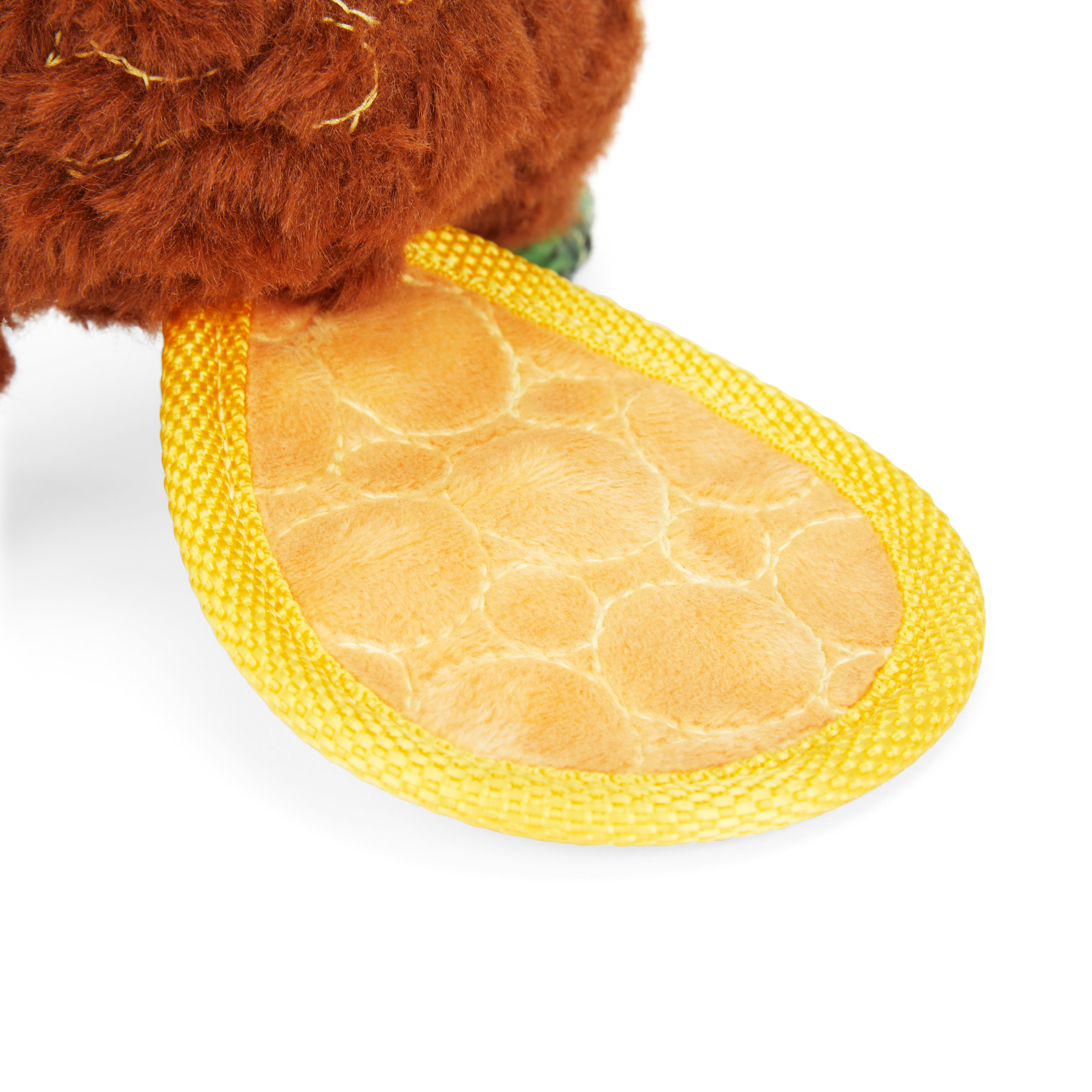 Leaps  Bounds Tough Beaver with Rubber Tail Dog Toy