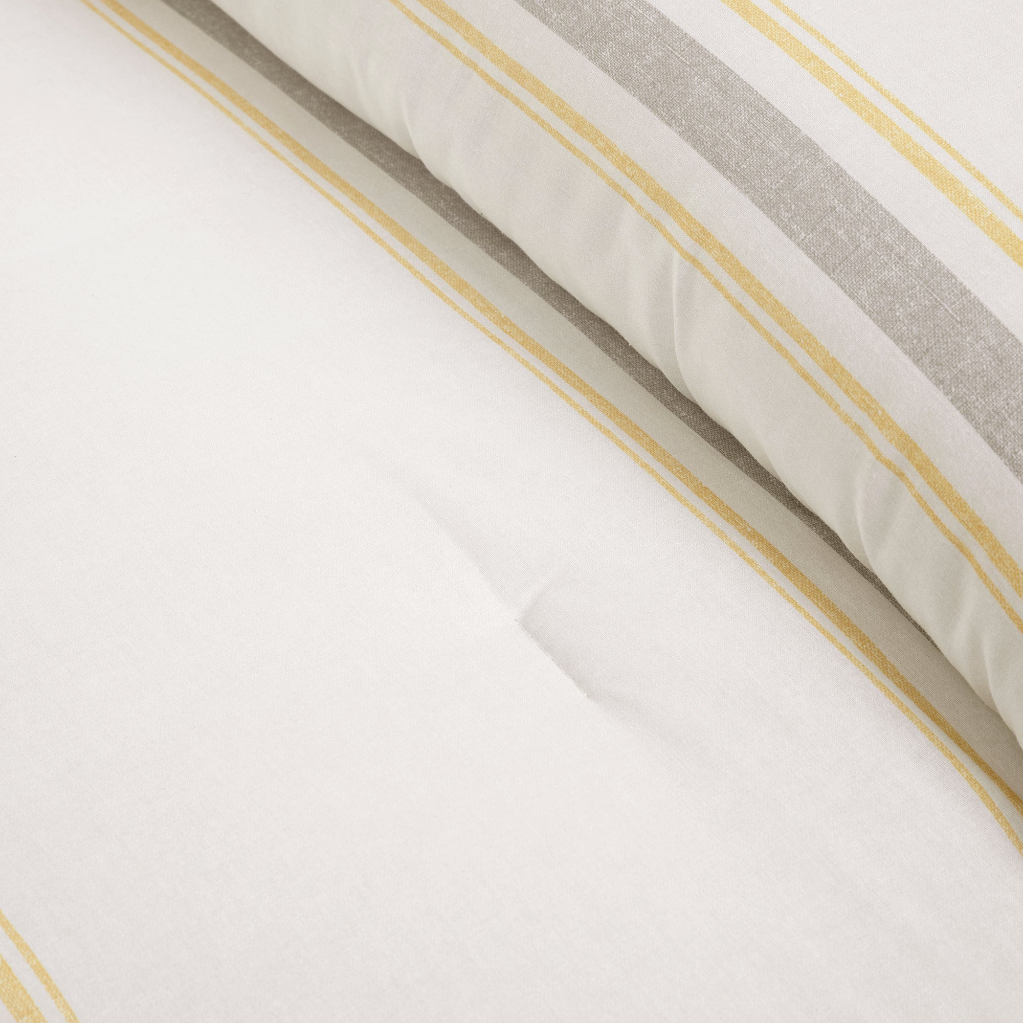 Farmhouse Stripe Cotton Reversible Comforter Set