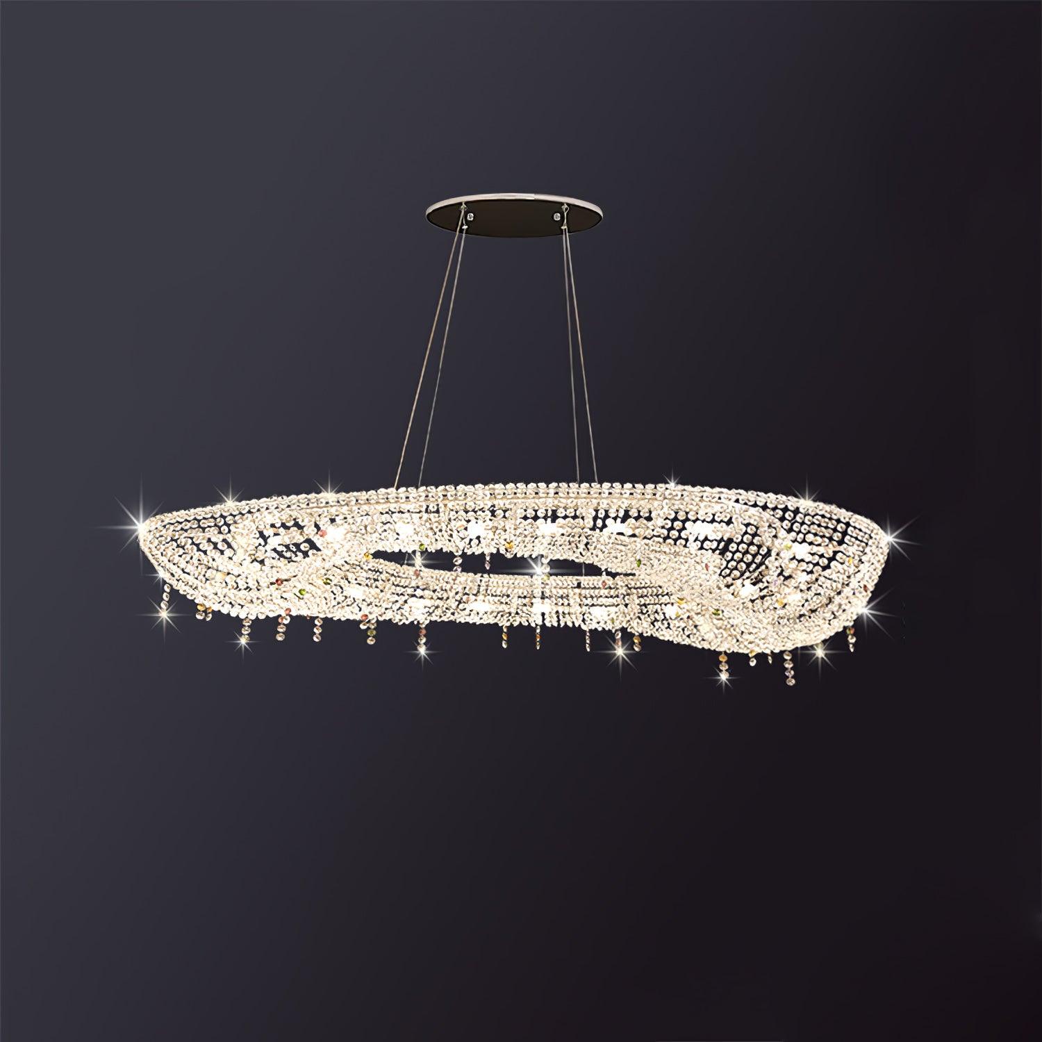 Modern Round Crystal Chandelier