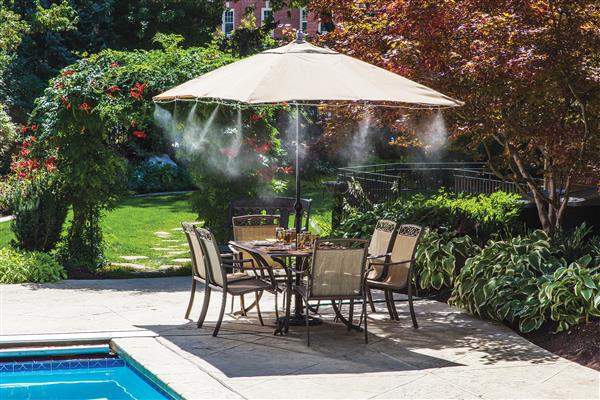 Orbit 20066 1/4 in 6 Nozzle Portable Outdoor Cooling Mist System