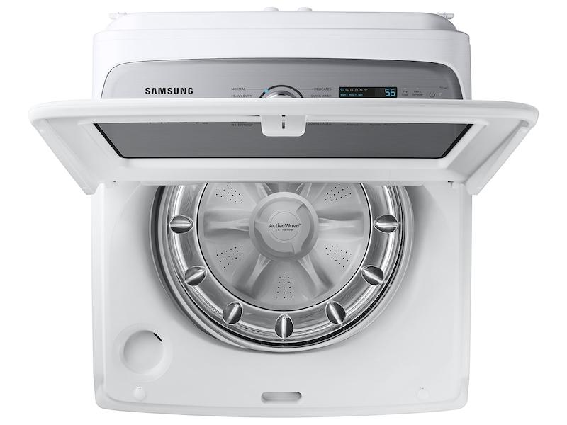 Samsung WA51DG5505AW 5.1 Cu. Ft. Large Capacity Smart Top Load Washer With Activewave™ Agitator And Super Speed Wash In White