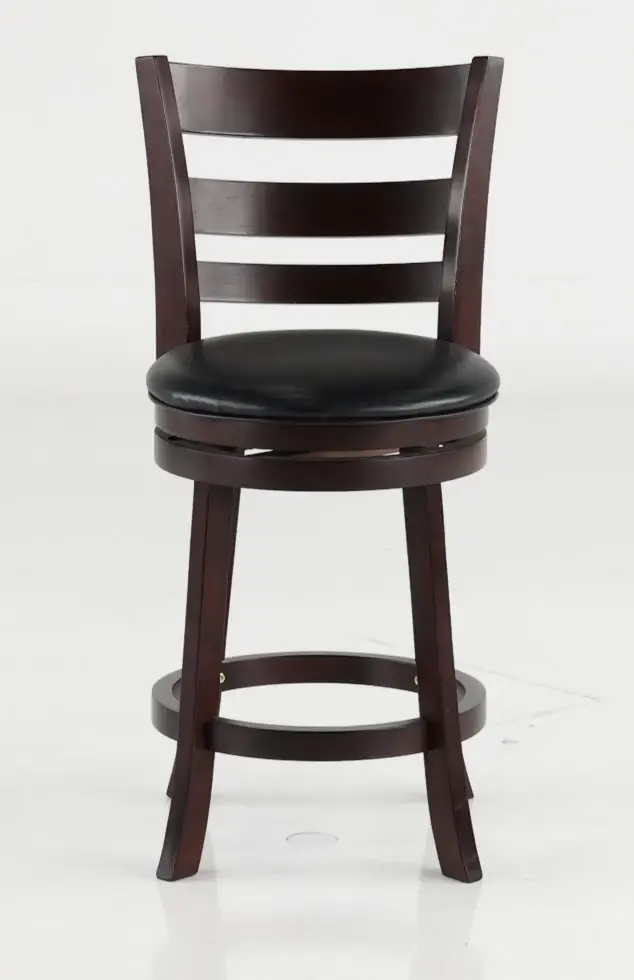 Harper Dark Cherry Swivel Counter Height Stool