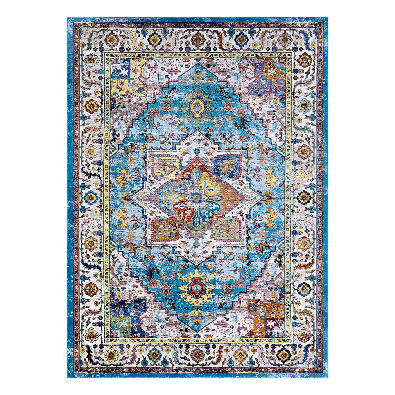 Couristan Gypsy Ely Framed Floral Rug