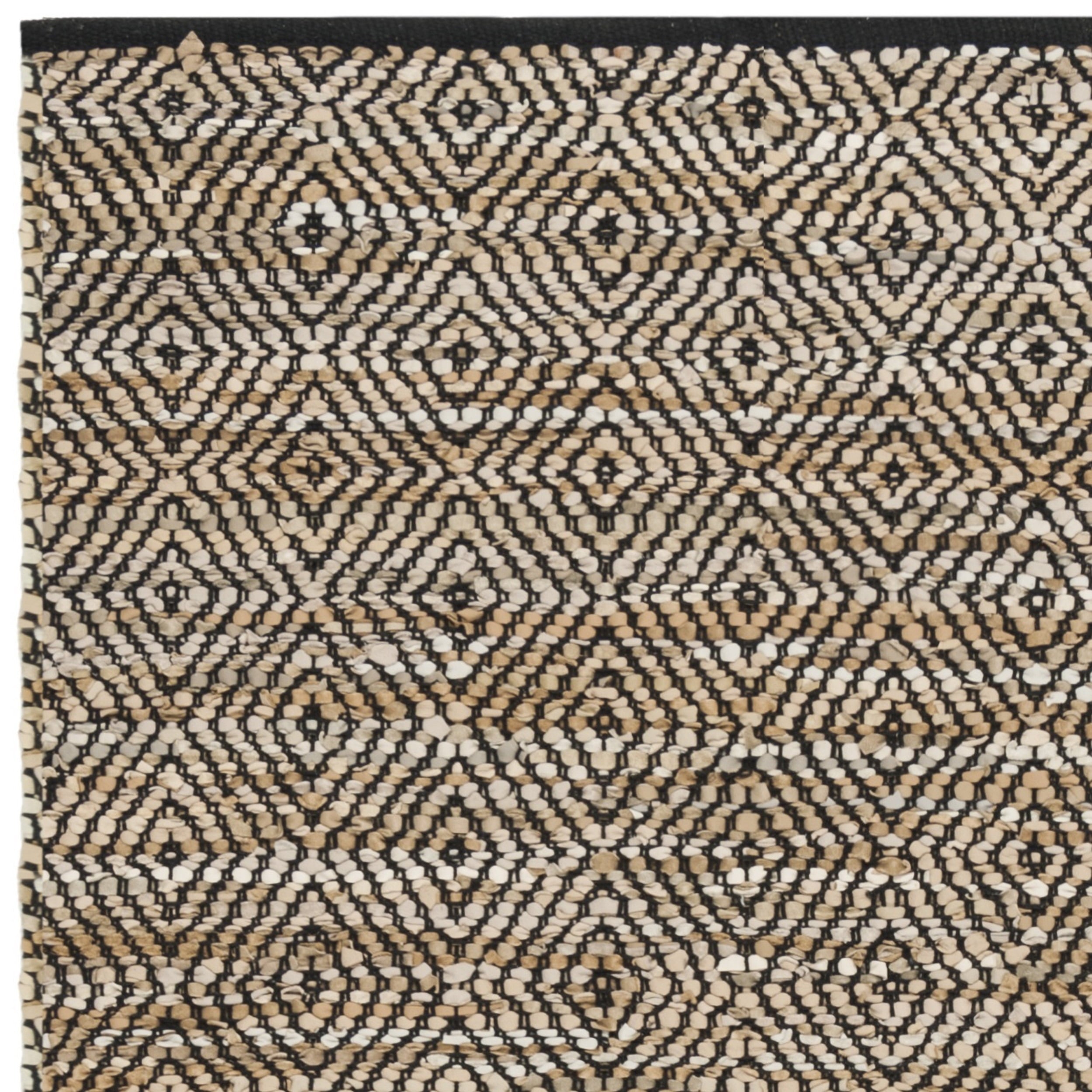 SAFAVIEH Vintage Leather Kirsten Geometric Area Rug, Beige, 8' x 10'