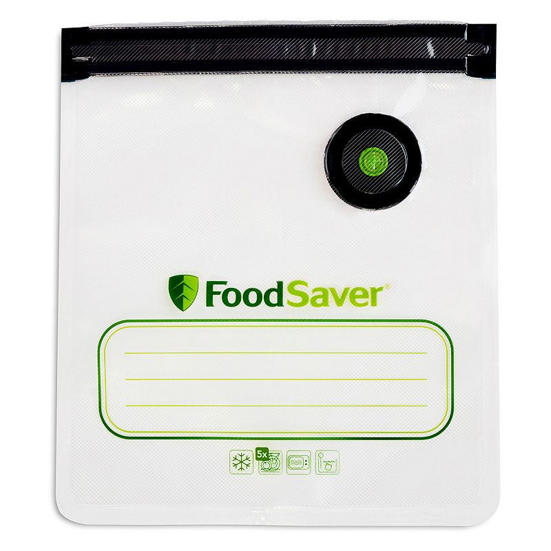 FoodSaver 1-Quart Reusable Vacuum Zipper Bags 10-pk.