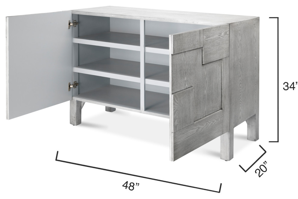 Context Two Door Credenza   Industrial   Accent Chests And Cabinets   by Jamie Young Company  Houzz