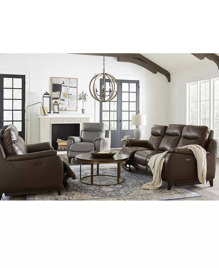 Furniture CLOSEOUT! Kolson 83 Leather Power Recliner Sofa