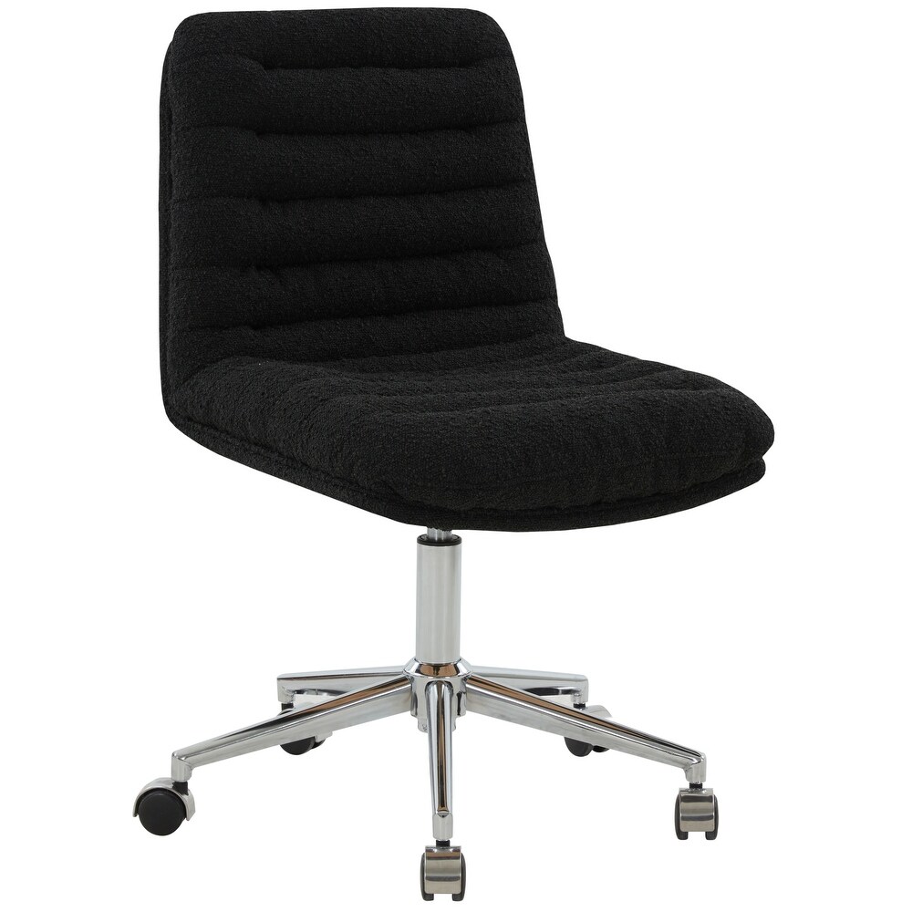 SAFAVIEH Couture Decolin Swivel Desk Chair   21 IN W x 26 IN D x 34 IN H