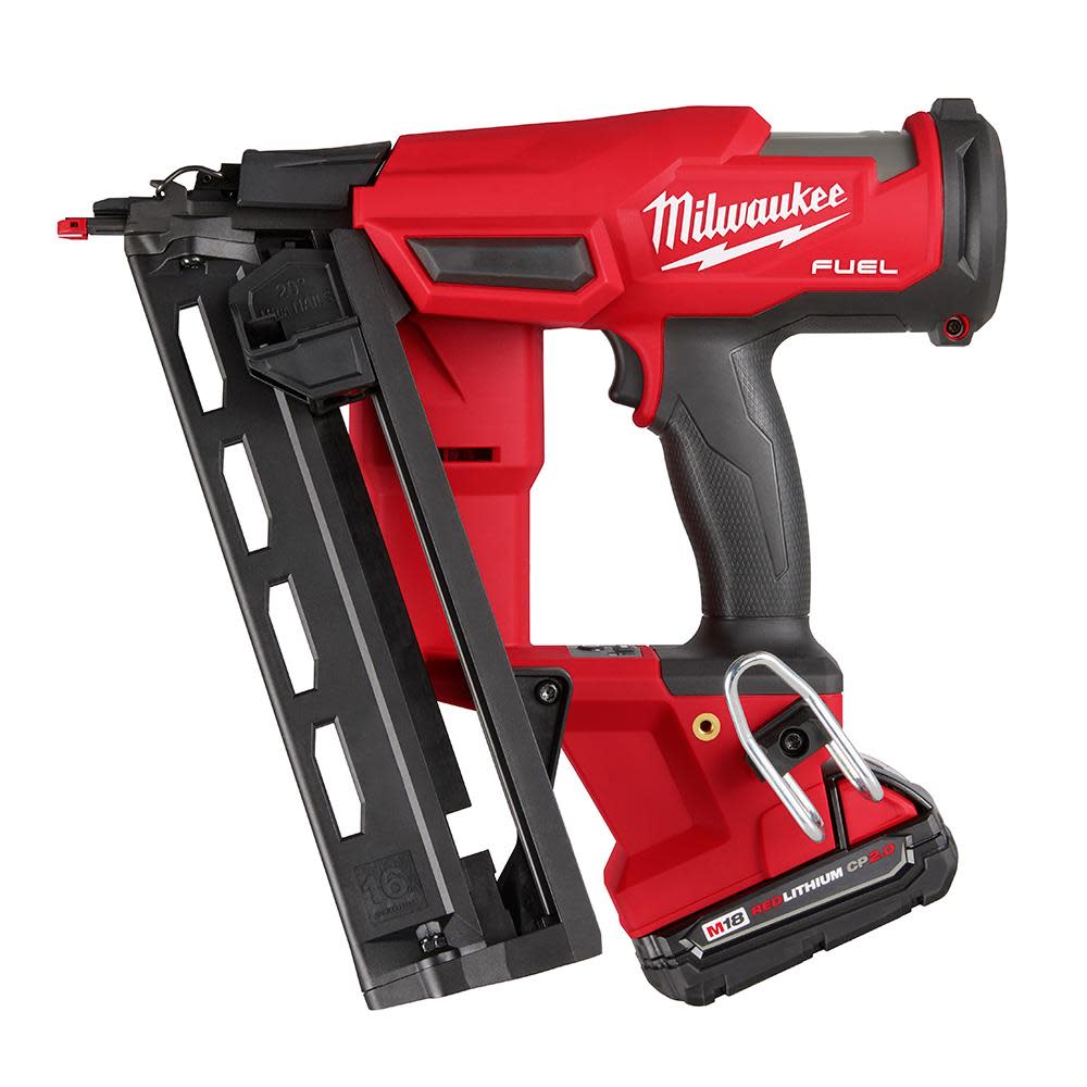 Milwaukee M18 FUEL? 16 Gauge Angled Finish Nailer Kit ;