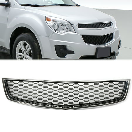 Kojem Front Lower Grille Chrome Shell Black Insert Assembly for 2010-2015 Chevrolet Chevy Equinox  Replaces 25798747 GM1200621