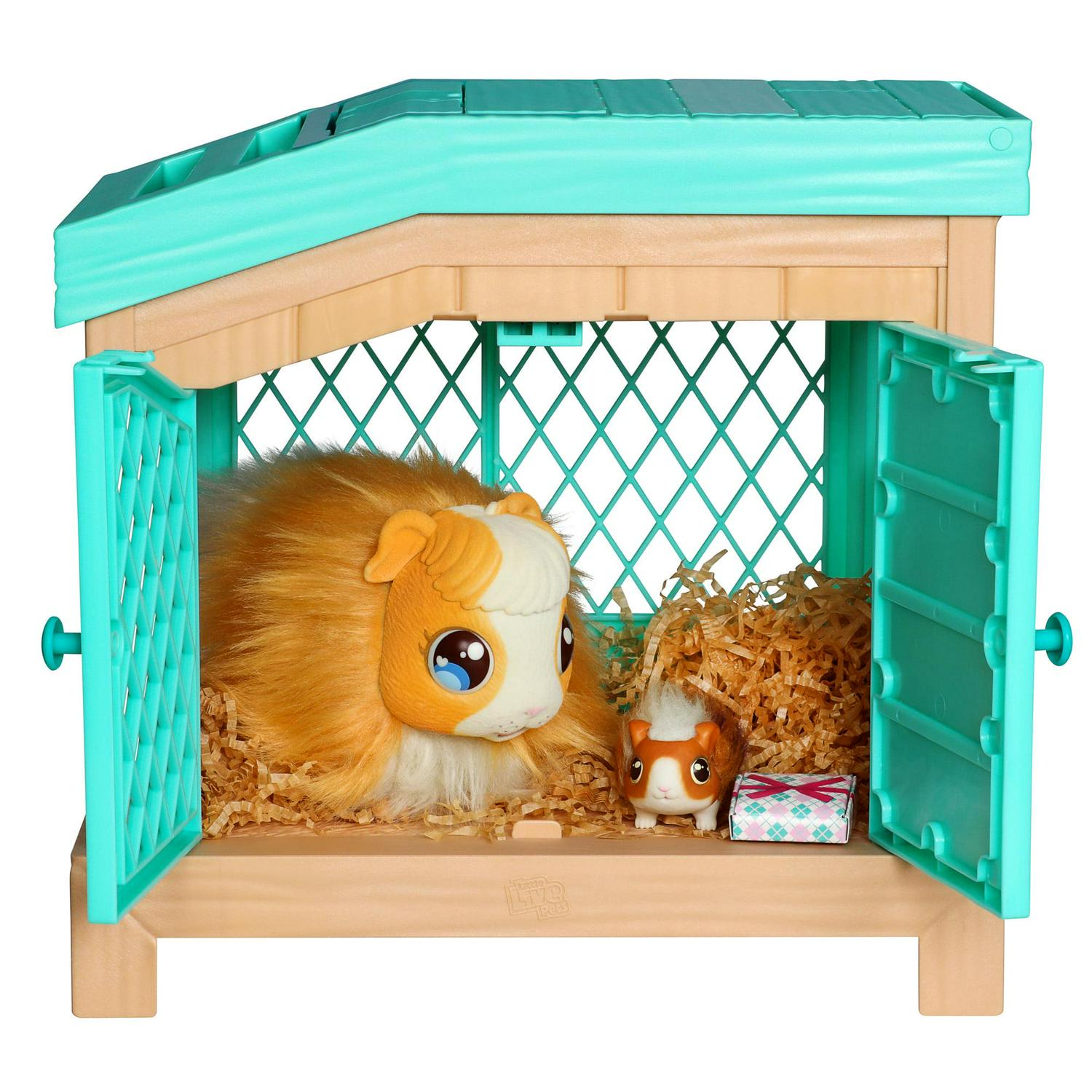 Little Live Pets Mama Surprise Soft Interactive Mama Guinea Pig and her Hutch and her 3 Surprise Babies 20+ Sounds and Reactions Toys for Kids Ages 4+  Crowdfused