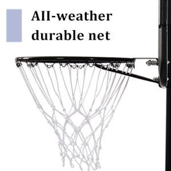 Mondawe Outdoor  Indoor 6.6~10 ft. Adjustable Basketball Goal for Youth and Adults including Hoop Portable Base Measurement OR-MS2549-MRS