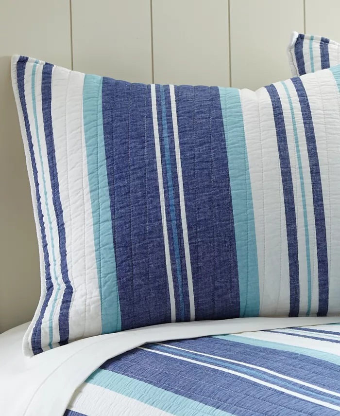 Levtex Camps Bay Coastal Reversible 2-Pc. Quilt Set， Twin