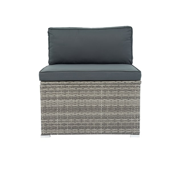 Grey AllWeather Sectional Sofa Outdoor Furniture Set