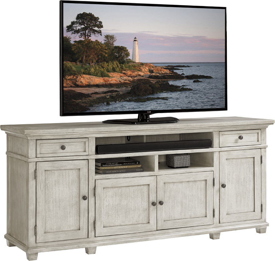 Kings Point Large Media Console   Farmhouse   Entertainment Centers And Tv Stands   by HedgeApple  Houzz