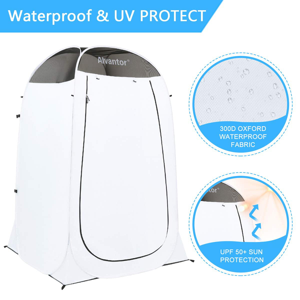 Alvantor Pop Up Shower Tent Privacy Teflon Room Camping Toilet